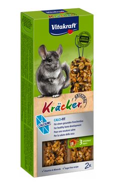 Vitakraft Rodent Kräcker Chinchilla Calcium tyč 2ks - VÝPREDAJ
