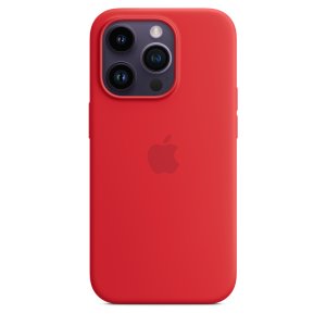 iPhone 14 Pre Silicone Case with MS - (PRODUCT)RED - VÝPREDAJ