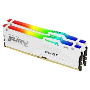 Kingston FURY Beast EXPO/DDR5/32GB/6000MHz/CL36/2x16GB/RGB/White - VÝPREDAJ