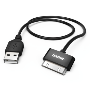 Hama MFI USB 2.0 kábel pre Apple, 30pinový, 1m, čierny - VÝPREDAJ