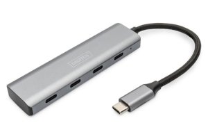 DIGITUS 4portový USB-C HUB 4x USB-C 3.1 Gen1, 5Gbps - VÝPREDAJ