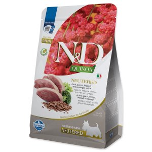 N&D Quinoa DOG Neutered Duck&Broccoli&Asp. Mini 2,5kg - VÝPREDAJ