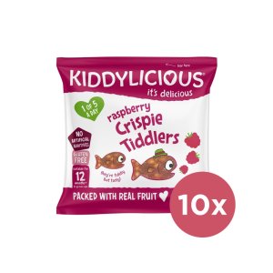 10x KIDDYLICIOUS Rybičky chrumkavé malinové - VÝPREDAJ