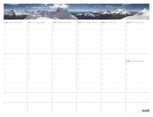 Týždenná plánovacia mapa 2026 - A2, s fotografiou - VÝPREDAJ