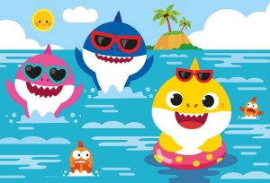 CLEMENTONI Puzzle Baby Shark MAXI 24 dielikov - VÝPREDAJ