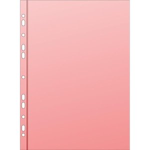 Farebné euroobaly - A4, lesklé, červené, 50 mic, 25 ks - VÝPREDAJ