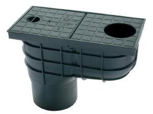lapač strešných vôd LSV DN 110mm plastový, ČER - VÝPREDAJ