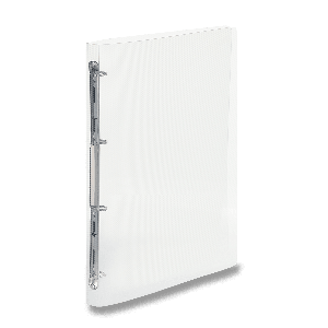 4-krúžkový zakladač Transparent, A5, 25 mm - priehľadný - VÝPREDAJ