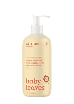 Detské telové mydlo a šampón s vôňou hruškovej šťavy Baby Leaves (Shampoo & Body Wash) 473 ml - VÝPREDAJ
