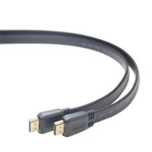 PremiumCord HDMI High Speed + Ethernet plochý kábel, pozlátené konektory, 5m - VÝPREDAJ
