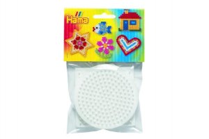 Podložka na zažehľovacie korálky Hama Midi- koliesko, štvorec, šesťuholník plast 9x9cm - VÝPREDAJ