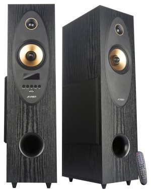 FENDA F&D repro T-35X/ 2.0/ 80W/ čierne/ drevené/ BT5.0/ Optický vstup/ FM rádio/ USB/ diaľkové ovládanie/ Karaoke - VÝPREDAJ
