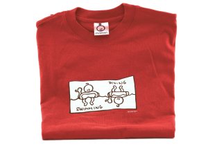 Dětské tričko Mayaka s dlouhým rukávem Swimming/Diving - červené Vhodné pro věk 6-12 měsíců - VÝPREDAJ