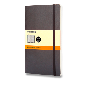 Zápisník Moleskine - mäkké dosky, L, linajkový - čierny - VÝPREDAJ