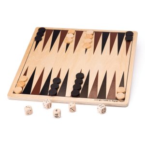 Bigjigs Toys Drevený backgammon - VÝPREDAJ