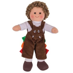 Bigjigs Toys Látková bábika Jack 28 cm - VÝPREDAJ