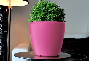 GreenSun AQUAS Samozavlažovací kvetináč, priemer 22 cm, výška 21 cm, ružový