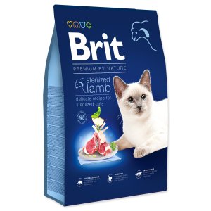 Krmivo Brit Premium by Nature Cat Sterilized Lamb 8kg - VÝPREDAJ