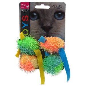 Hračka Magic Cat myš a guľa s catnip 5cm 4ks - VÝPREDAJ