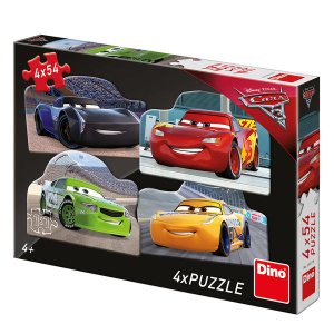 Autá 3 - Rivalové: puzzle 4x54 dielikov - VÝPREDAJ