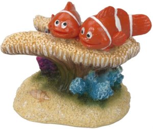 Dekorácia do akvária - Klauni na sasance 6x3,5x5cm Aqua Della - VÝPREDAJ