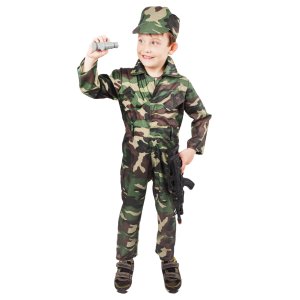 Detský kostým vojak Woodland (S) - VÝPREDAJ