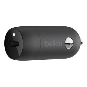 Belkin BOOST CHARGE™ 20W USB-C Power Delivery nabíjačka do auta, čierna - VÝPREDAJ