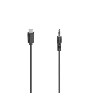 Hama audio adaptérový kábel USB-C na jack 3,5 mm, aktívny, 0,75 m - VÝPREDAJ