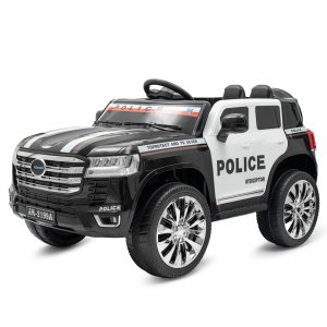 Detské elektrické autíčko Baby Mix Police 4x4 čierne - VÝPREDAJ