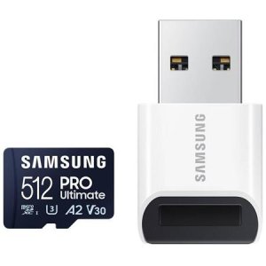 Samsung PRO Ultimate/micro SDXC/512GB/200MBps/UHS-I U3/Class 10/+ Adaptér/Modrá - VÝPREDAJ