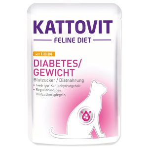 Kapsička Kattovit Diabetes/Gewicht kura 85g - VÝPREDAJ