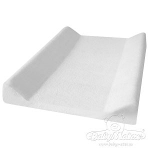 BABYMATEX Poťah na prebaľovaciu podložku Premium froté 50x70/80 biely - VÝPREDAJ